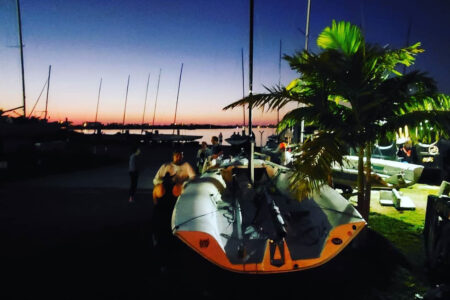 Sarasota Sailing Squadron at night